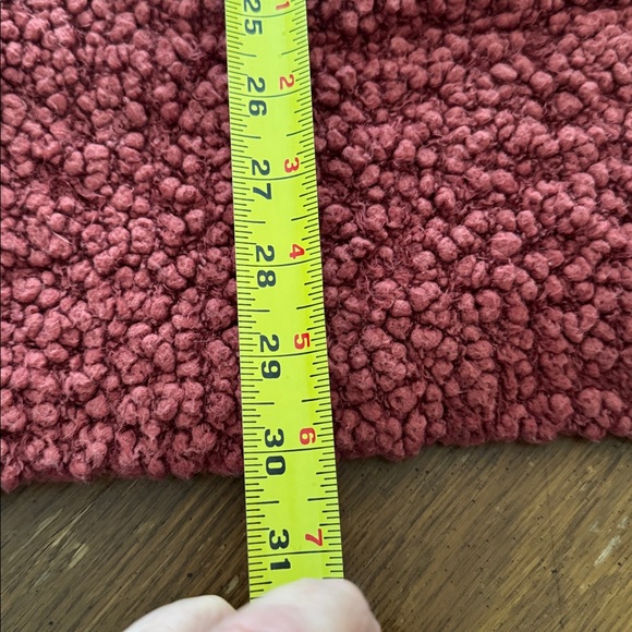 Barefoot Dreams Boucle Shawl Cardigan w/ Pockets Mahogany Red Orange size Xl EUC - Picture 8 of 10